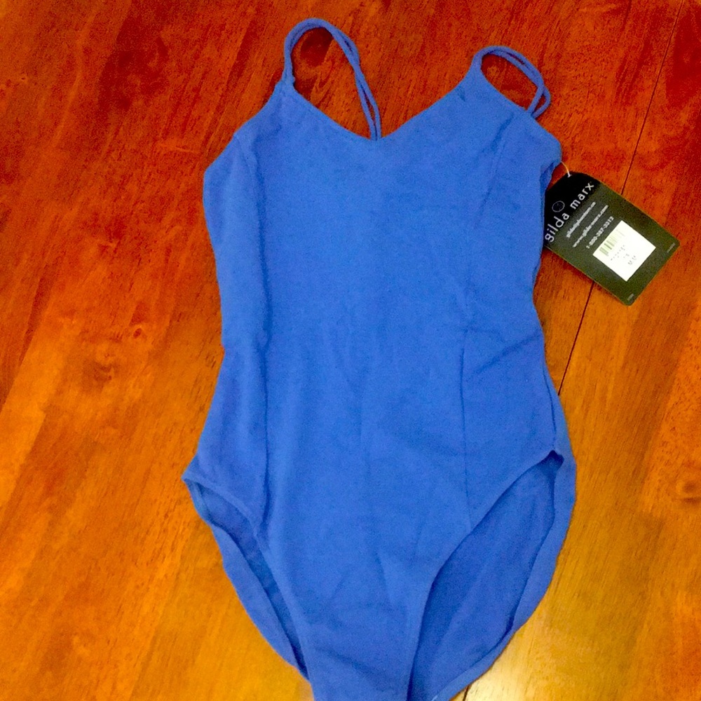 NWT Gilda Marx Blue dance leotard